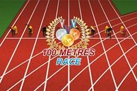 Šprint do cieľa v závode na 100 metrov