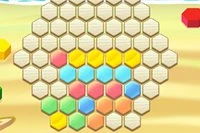 Puzzle s hexagonmi a dokončuj línie v hre 1010 Hex