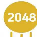 Žltý kruh s bielym číslom 2048 v strede