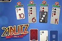 21 Blitz je strategická kartová hra s niektorými pravidlami Black Jacku