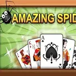 Herné karty s dvoma kreslenými pavúkmi a nápisom Amazing Spider
