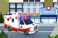 Ambulance Driver je zábavná jazda, kde riadiš sanitku cez mesto!