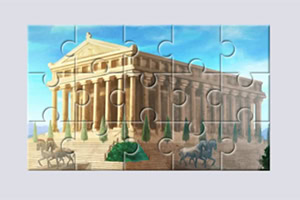Skladajte puzzle Staroveké divy sveta a odhaľujte známe pamiatky kúsok po kúsku