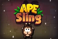 APE Sling je arkádová hra, v ktorej musíš vystreliť postavu APE na