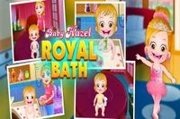 Baby Hazel si užíva kráľovský kúpeľ a prezliekanie