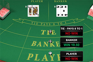 Užite si štýlovú hru baccarat