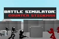 Stickmani bojujú proti nepriateľským stickmanom v tejto bojovej simulácii