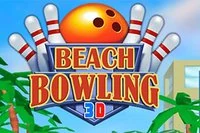 Hra na testovanie tvojich bowlingových zručností na letnej pláži v