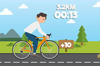 Vezmi bicykel na jazdu okolo bloku