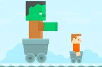 V blockovom svete musí baník uniknúť obrovskému zombiemu