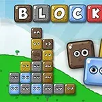 Farebné kocky s očami vytvárajú tvar L na zelenom kopci s nápisom BLOCKS nad nimi