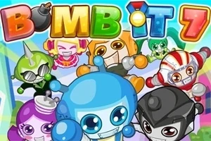 Farební kreslení roboti s veselými výrazy tvárí na modrom pozadí