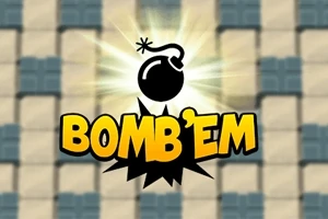 Na obrázku je ilustrovaná čierna bomba s rozžiareným pozadím a nápisom BOMBEM v žltej farbe