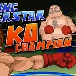 Animovaná postava s výrazným výrazom tváre a červenými boxerskými rukavicami udrie päsťou v ringu, zatiaľ čo v pozadí stojí iná postava s tetovaním