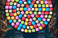 Vychutnaj si farebné výbuchy v hre Bubble Shooter Candy Wheel Level Pack!