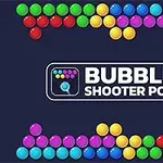 Farebná mozaika bublín zoradená okolo loga s textom uprostred tmavého pozadia