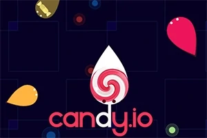 Kreslené farebné kvapky s názvom candy