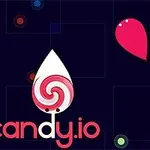 Kreslené farebné kvapky s názvom candy