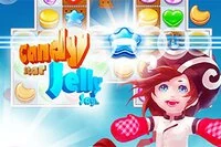 Candy Star je návyková hra s tromi rovnakými prvkami