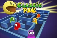 Klasický Pacman: zjedz všetky žlté bodky a vyhni sa duchom