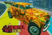 Závod so všetkými farbami v hre Colorful Racing!