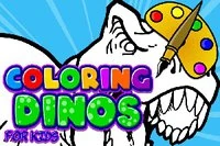 Omaľovánka Dino pre deti je hra na maľovanie, kreslenie a vyfarbovanie pre