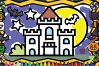 Halloweenska omaľovánka, ktorá motivuje deti maľovať podľa čiar