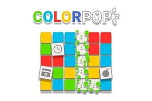 Farebná mriežka so štvorcovými ikonami a nápisom COLORPOP nad ňou