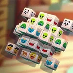 Kocky s rôznymi emotikonmi vrátane mimozemšťanov, pandy, a smajlíkov sú umiestnené v plávajúcom 3D útvare
