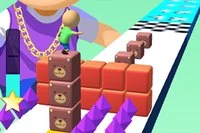 Cube Surfer je zábavná a vtipná 3D bežecká hra