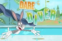 Bugs Bunny sa chystá skočiť do bazéna