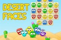 V mobilnej verzii Desert Faces musíte spojiť 3 rovnakofarebné tváre