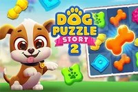 Pomôž malému šteniatku Charliemu prepísať jeho príbeh s Dog Puzzle Story
