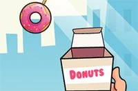 Donut sa jemne hojdá na lane