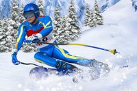 Dnešný deň je zasnežený - ideálny na hru Downhill Ski Mobile