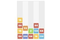 Vertikálna verzia obľúbenej hry 2048 s mechanizmom padajúcich blokov ako v