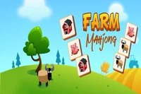 Spojte všetky rovnaké dieliky v hre Farm Mahjong!