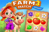 Záhrady plné krásnych mozaík v hre Farm Match Seasons 3