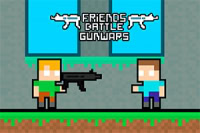 Hra Friends Battle Gunwars je zábavná plošinovka pre dvoch hráčov