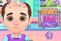 Zahrajte si Funny Hair Salon a pomôžte plešatému mužovi!