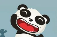 Táto roztomilá panda ide neustále ďalej!