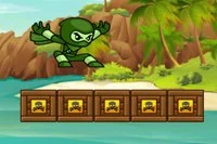 Pomôžte Green Ninji dostať sa do cieľa
