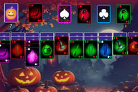 Hra Klondike na Halloween