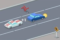 Staň sa hrdinom v Stickman Rush s úžasnými šoférskymi zručnosťami