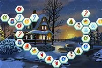 Mahjong Hex Connect vianočná hra