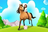 Horse Run 3D je zábavná hra s koňmi
