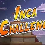 Nadpis Inca Challenge s obrázkami inšpirovanými Inkami a pyramídou v pozadí