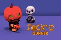 Jack-O Gunner je akčná hra na prežitie s halloweenskou tematikou