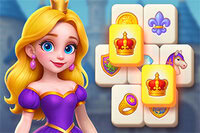 Vstúpte do magického kráľovstva v hre Kings & Queens Mahjong!