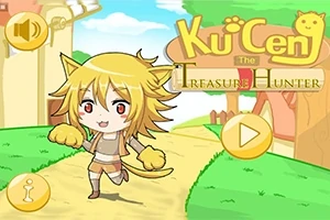 Anime postava s mačacími ušami stojí na ceste v kreslenom prostredí so zelenou trávou a farebnými budovami